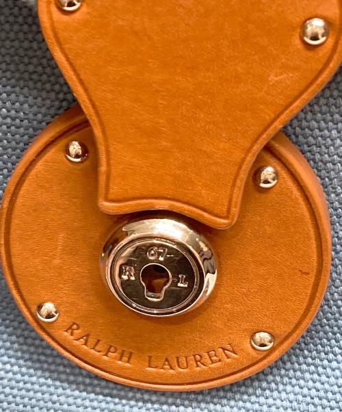RALPH LAUREN（ラルフローレン）RALPH LAUREN (ラルフローレン) 2wayキャンバストートバッグ ブルーの古着・服飾アイテム