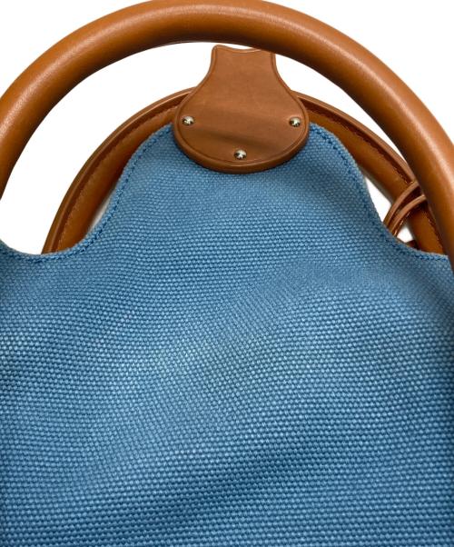 RALPH LAUREN（ラルフローレン）RALPH LAUREN (ラルフローレン) 2wayキャンバストートバッグ ブルーの古着・服飾アイテム