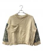 PAUL SMITHポールスミス）の古着「ウールニットセーター」｜ベージュ