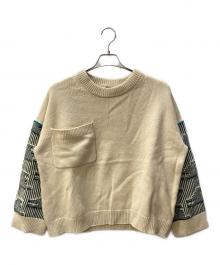 PAUL SMITH（ポールスミス）の古着「ウールニットセーター」｜ベージュ