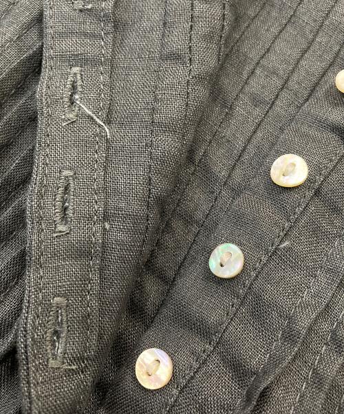 08MAB（ゼロハチマブ）08MAB (ゼロハチマブ) ピンタックボリューム袖リネンワンピース グレー サイズ:FREEの古着・服飾アイテム