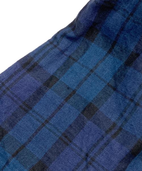 08MAB（ゼロハチマブ）08MAB (ゼロハチマブ) リネンラグラン袖品タックワンピース ブルー サイズ:FREEの古着・服飾アイテム