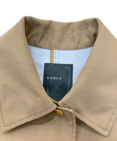 Noble（ノーブル）Noble (ノーブル) ウインドプルーフステンカラーコート ブラウン サイズ:38の古着・服飾アイテム