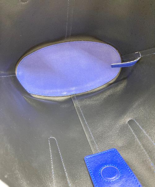 GIANNI CHIARINI（ジャンニ キアリーニ）GIANNI CHIARINI (ジャンニ キアリーニ) トートバッグ ブルーの古着・服飾アイテム