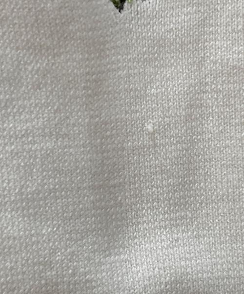 CABAN（キャバン）CABAN (キャバン) GREEN SHOWER エンブロイダリーハーフスリーブカーディガン アイボリー サイズ:FREEの古着・服飾アイテム