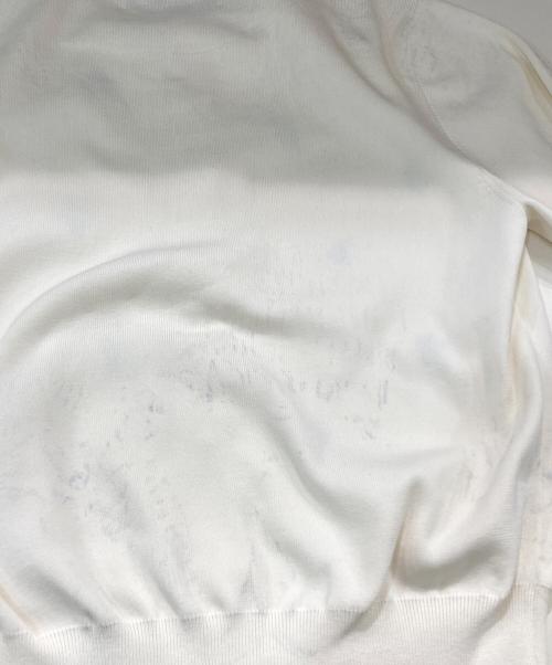 CABAN（キャバン）CABAN (キャバン) GREEN SHOWER エンブロイダリーハーフスリーブカーディガン アイボリー サイズ:FREEの古着・服飾アイテム