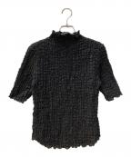 DESIGNWORKSデザインワークス）の古着「フクレジャージー半袖プルオーバー」｜ブラック