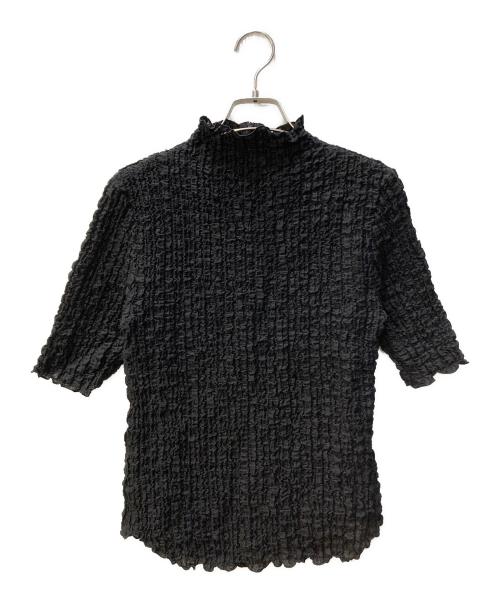 DESIGNWORKS（デザインワークス）DESIGNWORKS (デザインワークス) フクレジャージー半袖プルオーバー ブラック サイズ:38の古着・服飾アイテム