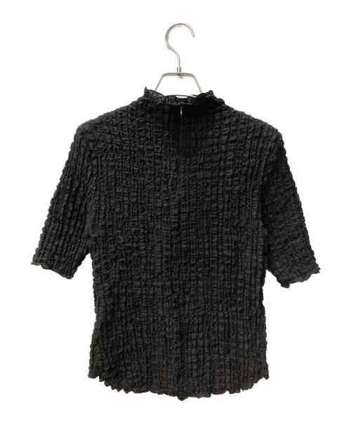 DESIGNWORKS（デザインワークス）DESIGNWORKS (デザインワークス) フクレジャージー半袖プルオーバー ブラック サイズ:38の古着・服飾アイテム