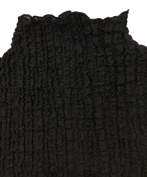 DESIGNWORKS（デザインワークス）DESIGNWORKS (デザインワークス) フクレジャージー半袖プルオーバー ブラック サイズ:38の古着・服飾アイテム