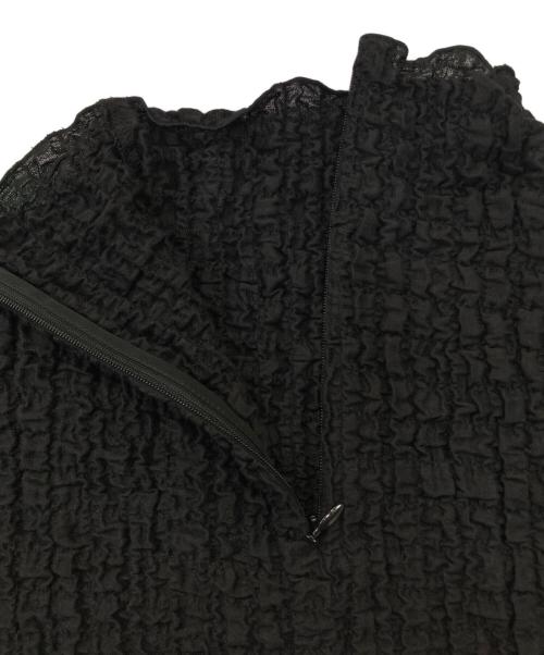 DESIGNWORKS（デザインワークス）DESIGNWORKS (デザインワークス) フクレジャージー半袖プルオーバー ブラック サイズ:38の古着・服飾アイテム