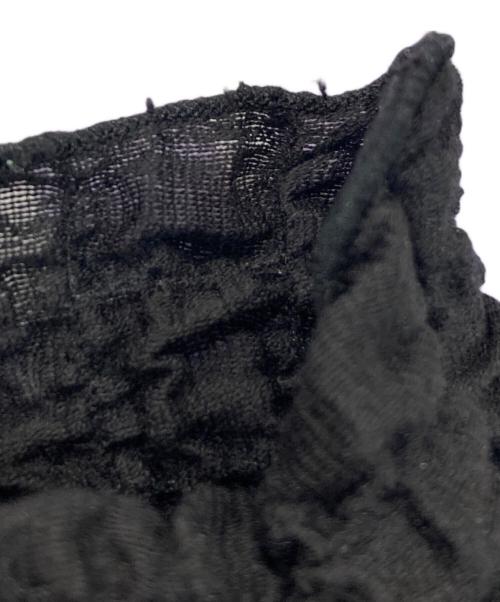 DESIGNWORKS（デザインワークス）DESIGNWORKS (デザインワークス) フクレジャージー半袖プルオーバー ブラック サイズ:38の古着・服飾アイテム