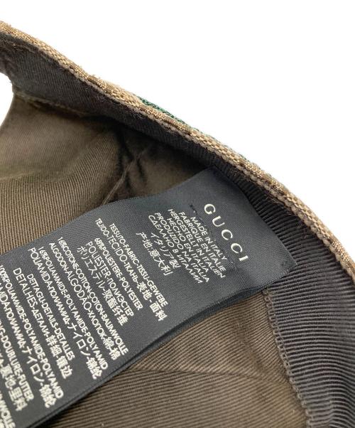 GUCCI（グッチ）GUCCI (グッチ) GGキャンバスベースボースキャップ ベージュの古着・服飾アイテム