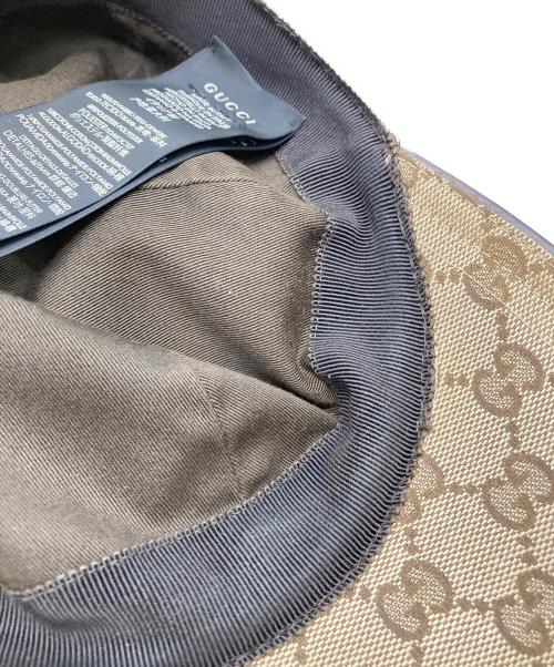 GUCCI（グッチ）GUCCI (グッチ) GGキャンバスベースボースキャップ ベージュの古着・服飾アイテム