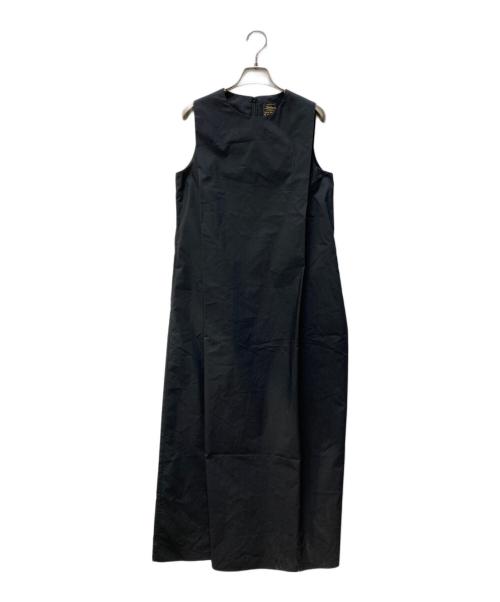 journal standard L'essage（ジャーナルスタンダード レサージュ）journal standard L'essage (ジャーナルスタンダード レサージュ) TCタイプライターノースリーブワンピース ブラック サイズ:サイズ表記無しの古着・服飾アイテム