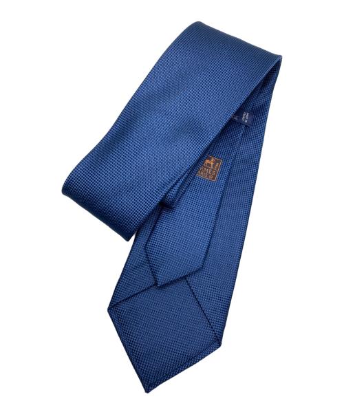 HERMES（エルメス）HERMES (エルメス) シルクネクタイ ネイビー サイズ:サイズ表記無しの古着・服飾アイテム