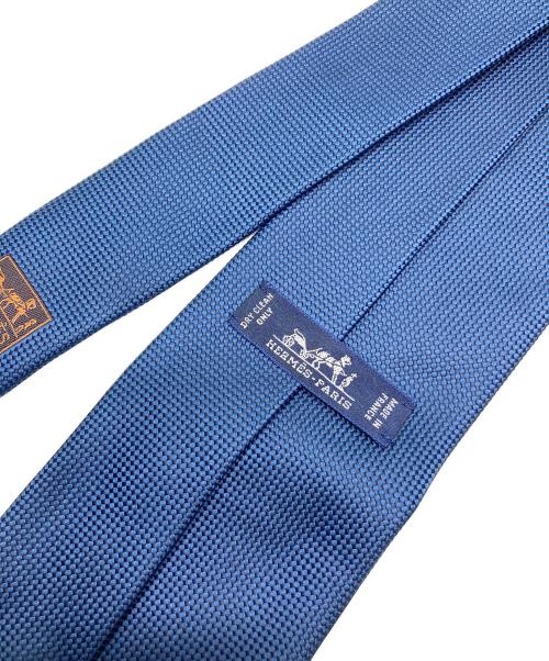 HERMES（エルメス）HERMES (エルメス) シルクネクタイ ネイビー サイズ:サイズ表記無しの古着・服飾アイテム