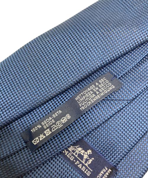 HERMES（エルメス）HERMES (エルメス) シルクネクタイ ネイビー サイズ:サイズ表記無しの古着・服飾アイテム