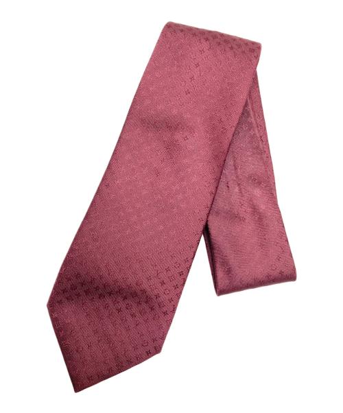 LOUIS VUITTON（ルイ ヴィトン）LOUIS VUITTON (ルイ ヴィトン) クラヴァット モノグラミッシム ネクタイ ワインレッド サイズ:サイズ表記無しの古着・服飾アイテム