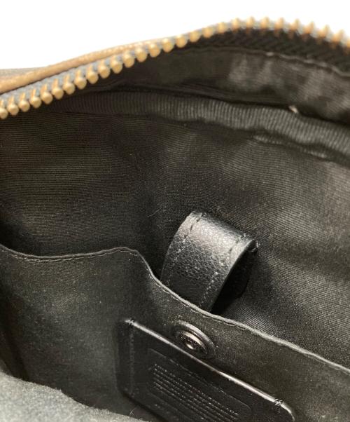 COACH（コーチ）COACH (コーチ) カモ柄ショルダーバッグ ベージュ―×グリーン×ブラックの古着・服飾アイテム