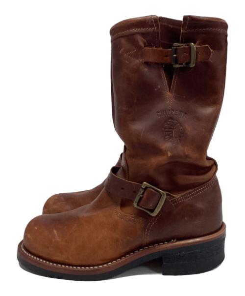 CHIPPEWA（チペワ）CHIPPEWA (チペワ) エンジニアブーツ ブラウン サイズ:5Eの古着・服飾アイテム