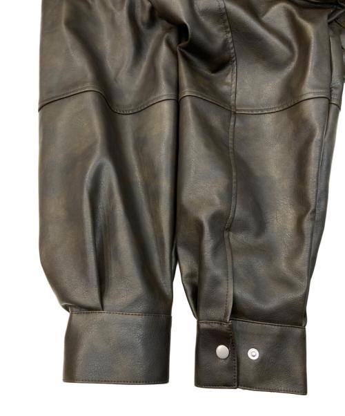 LEPSIM（レプシム）LEPSIM (レプシム) 2WAYフェイクレザージャケットBZ ブラウン サイズ:Fの古着・服飾アイテム