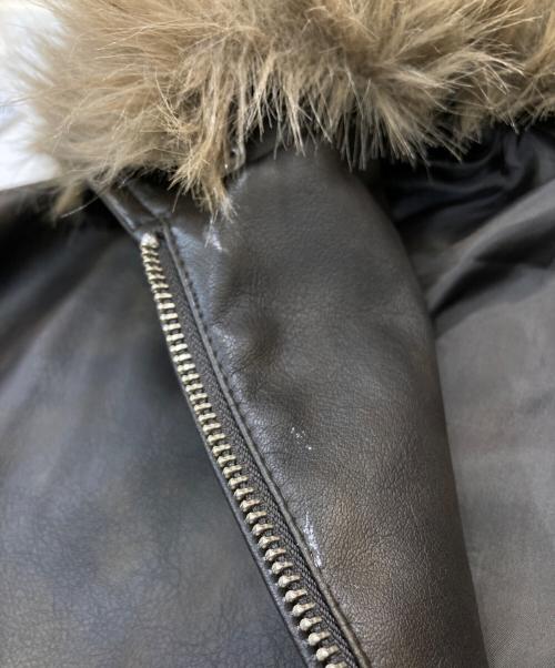 LEPSIM（レプシム）LEPSIM (レプシム) 2WAYフェイクレザージャケットBZ ブラウン サイズ:Fの古着・服飾アイテム