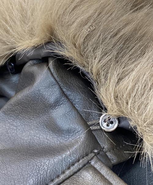 LEPSIM（レプシム）LEPSIM (レプシム) 2WAYフェイクレザージャケットBZ ブラウン サイズ:Fの古着・服飾アイテム