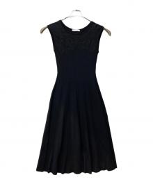 ANAYI（アナイ）の古着「ノースリーブニットワンピース」｜ブラック