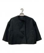 lelillレリル）の古着「3Dワッフルジャケット」｜ブラック