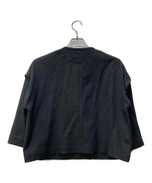 lelill（レリル）lelill (レリル) 3Dワッフルジャケット ブラック サイズ:38の古着・服飾アイテム