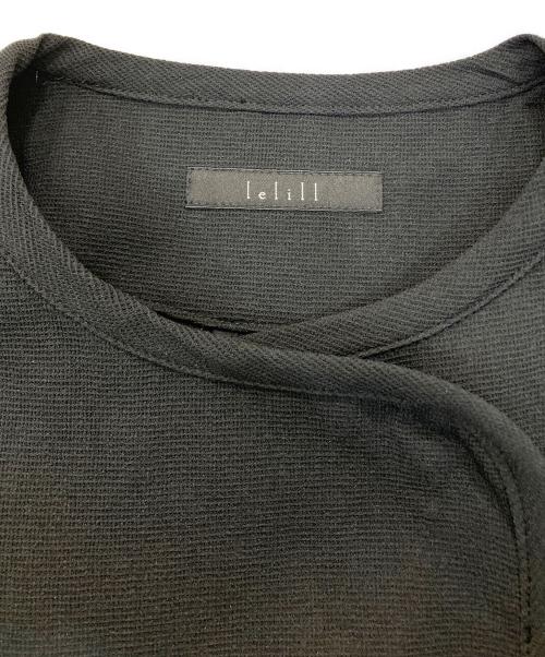 lelill（レリル）lelill (レリル) 3Dワッフルジャケット ブラック サイズ:38の古着・服飾アイテム