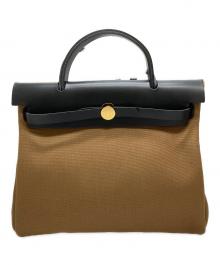 HERMES（エルメス）の古着「エールバッグジップPM トワルオフィシエレザー」｜ブラウン