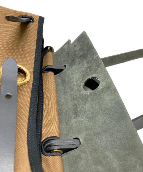 HERMES（エルメス）HERMES (エルメス) エールバッグジップPM トワルオフィシエレザー ブラウンの古着・服飾アイテム
