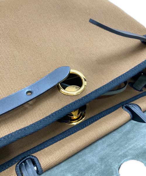 HERMES（エルメス）HERMES (エルメス) エールバッグジップPM トワルオフィシエレザー ブラウンの古着・服飾アイテム