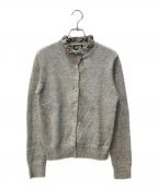 Hysteric Glamourヒステリックグラマー）の古着「DEVIL MADEME DO IT刺繍カーディガン」｜ライトグレー