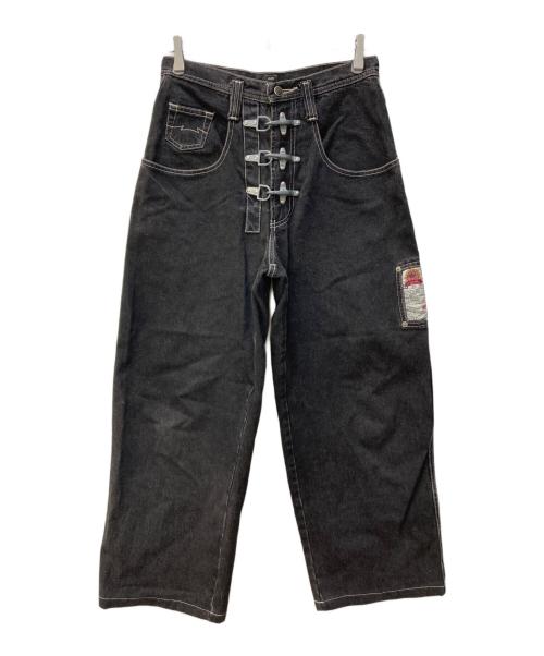 PARASUCO（パラスコ）PARASUCO (パラスコ) ブラックデニム ブラック サイズ:Sの古着・服飾アイテム