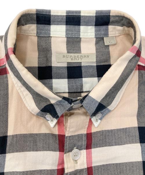 BURBERRY BRIT（バーバリーブリット）BURBERRY BRIT (バーバリーブリット) ノバチェックシャツ ベージュ サイズ:XLの古着・服飾アイテム