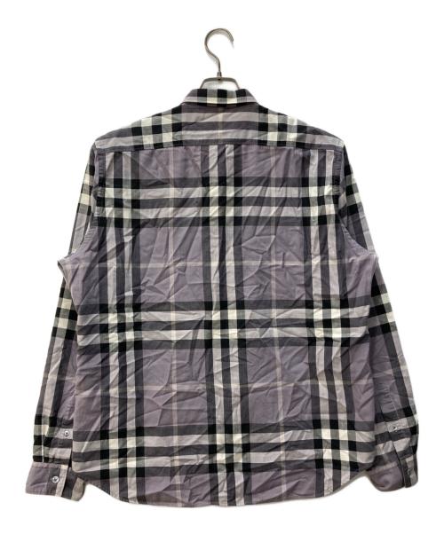 BURBERRY BRIT（バーバリーブリット）BURBERRY BRIT (バーバリーブリット) ノバチェックシャツ パープル サイズ:XLの古着・服飾アイテム