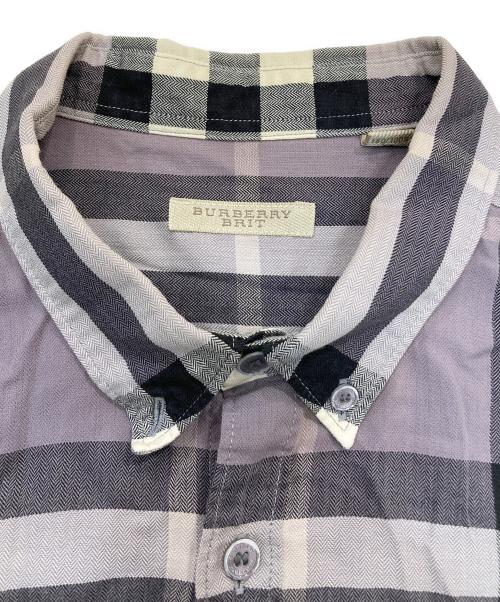 BURBERRY BRIT（バーバリーブリット）BURBERRY BRIT (バーバリーブリット) ノバチェックシャツ パープル サイズ:XLの古着・服飾アイテム
