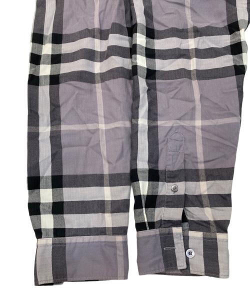 BURBERRY BRIT（バーバリーブリット）BURBERRY BRIT (バーバリーブリット) ノバチェックシャツ パープル サイズ:XLの古着・服飾アイテム