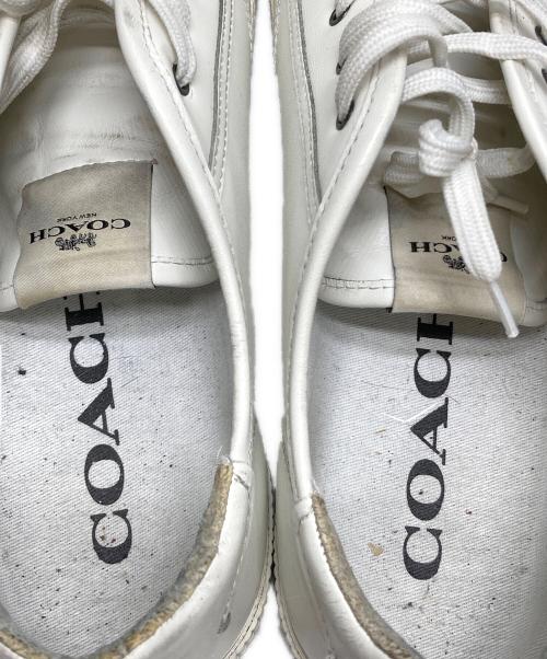 COACH（コーチ）COACH (コーチ) ローカットスニーカー ホワイト サイズ:26.5の古着・服飾アイテム