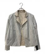 AKRISアクリス）の古着「シルクブレンドリバーシブルウールジャケット」｜グレー