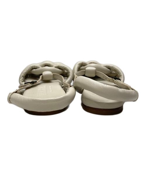 HEREU（ヘリュー）HEREU (ヘリュー) レザーサンダル ベージュ サイズ:37の古着・服飾アイテム