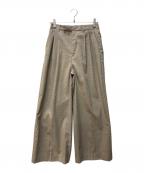FRAMeWORKフレームワーク）の古着「ウォッシャブルトロタックワイドパンツ」｜ベージュ