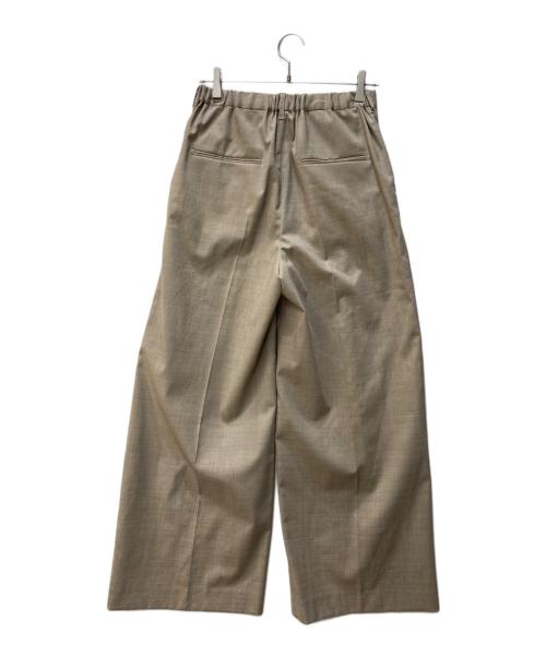 FRAMeWORK（フレームワーク）FRAMeWORK (フレームワーク) ウォッシャブルトロタックワイドパンツ ベージュ サイズ:38の古着・服飾アイテム