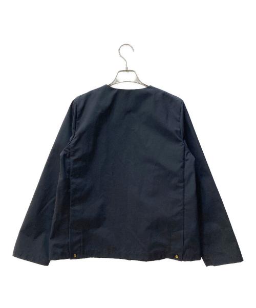 Traditional Weatherwear（トラディショナルウェザーウェア）Traditional Weatherwear (トラディショナルウェザーウェア) ノーカラージャケット ネイビー サイズ:36の古着・服飾アイテム