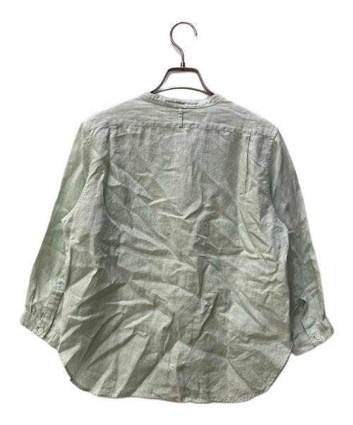 MARGARET HOWELL（マーガレットハウエル）MARGARET HOWELL (マーガレットハウエル) リネンブラウス グリーン サイズ:2の古着・服飾アイテム