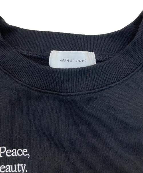 Adam et Rope（アダム エ ロペ）Adam et Rope (アダム エ ロペ) クロップドスウェット ブラック サイズ:Fの古着・服飾アイテム