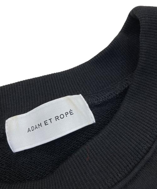 Adam et Rope（アダム エ ロペ）Adam et Rope (アダム エ ロペ) クロップドスウェット ブラック サイズ:Fの古着・服飾アイテム